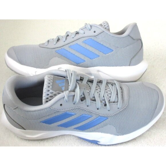 Adidas Women's Amplimove Running Training Shoes Grey Blue JR9300 Sizes NIB - Picture 2 of 5